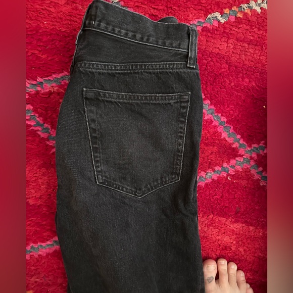 Perfect 90s cut offs made from Agolde Dara Jeans in Black Size 24 (fit like 26) - Picture 9 of 16